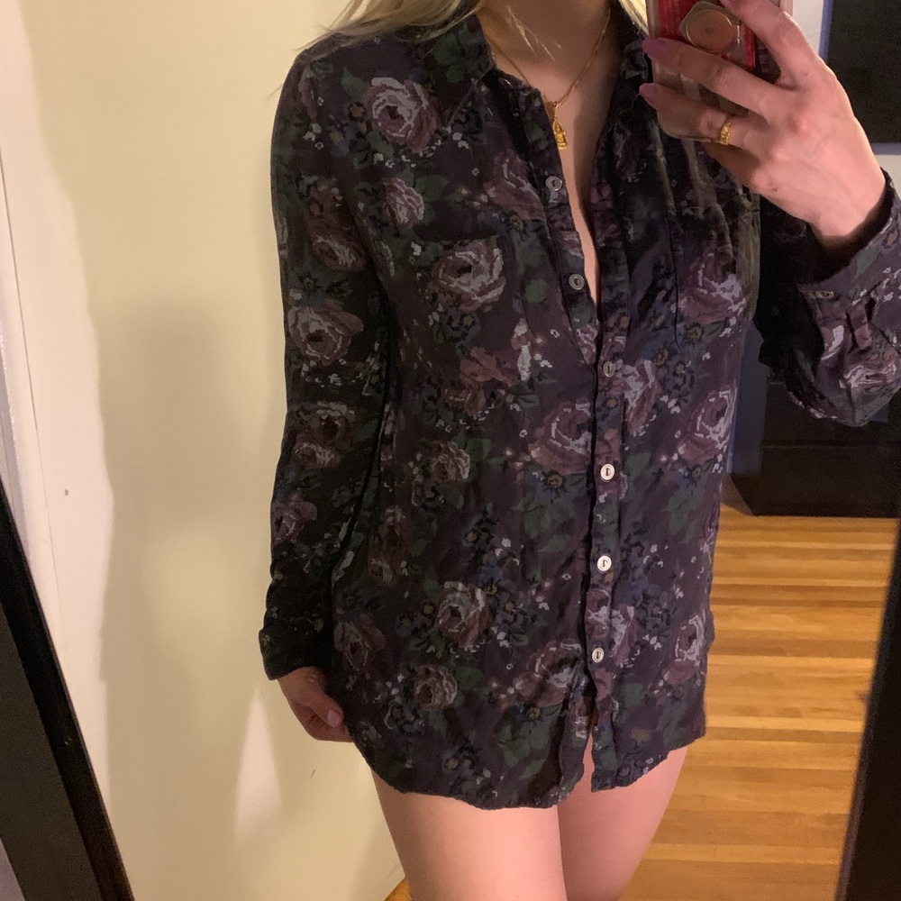 Floral button up women's